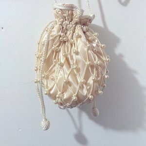 VINTAGE PEARL PURSE ,